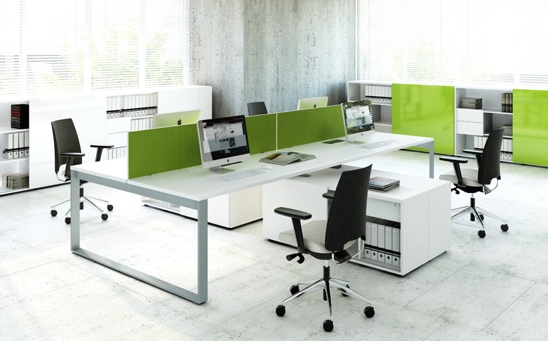 Zig zag workstation furniture for open space Zig zag workstation furniture for open space
